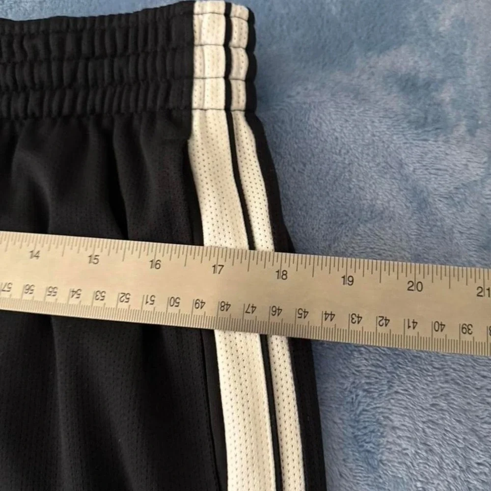 Nike Basketball Pants‎ Men size xl Black White Striped Ankle Zip Sweatpants Y2K